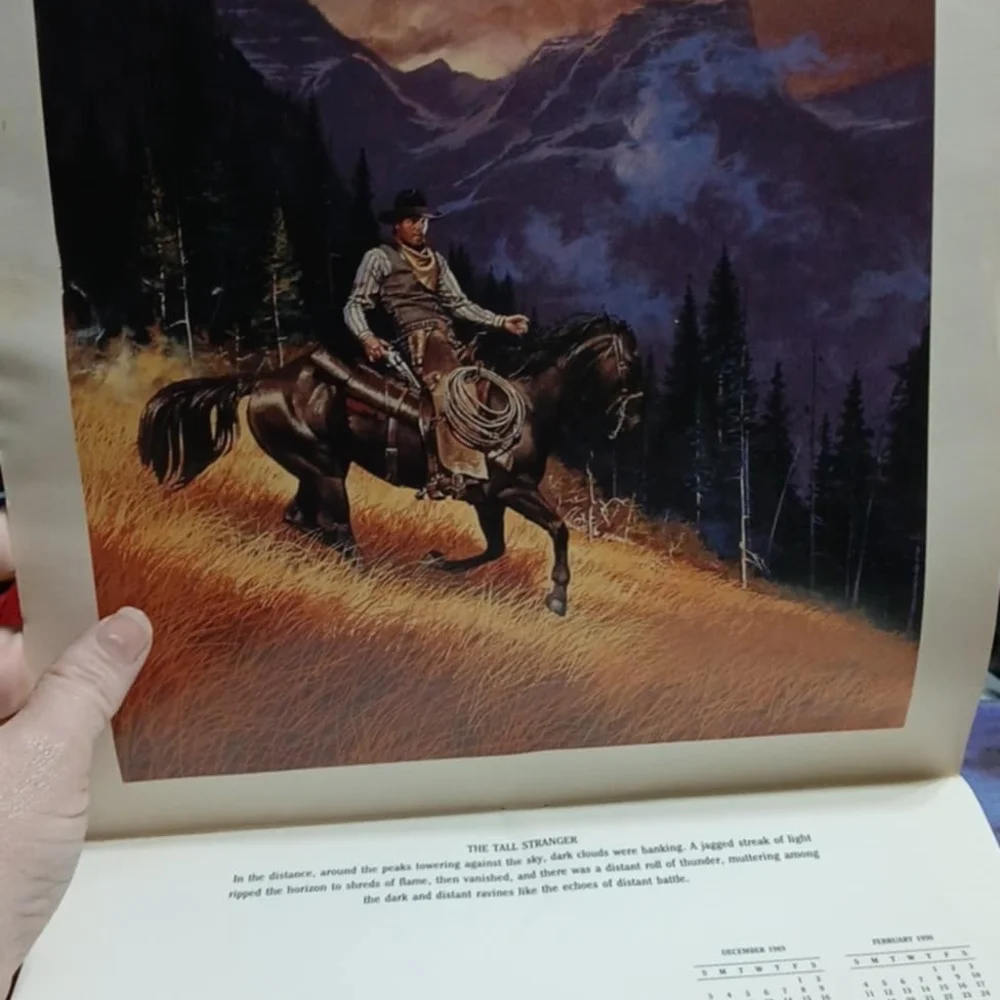 L'Amour 1990 Calendar - Brown